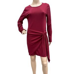 Betianro Ribbed Tie Waist Mini Dress, Size M, Bodycon Ruched T-Shirt Dress NWT